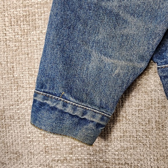 VTG 90s Marlboro Country Store Denim Trucker Jacket Mens M Blue Jean Button - Picture 4 of 15